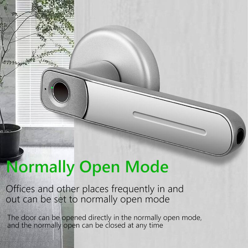 Дверной замок со сканером отпечатка пальцев ручка USB Перезаряжаемые противоугонные Smart Электрический биометрический без ключа безопасности вход с 2 Ключи для дома