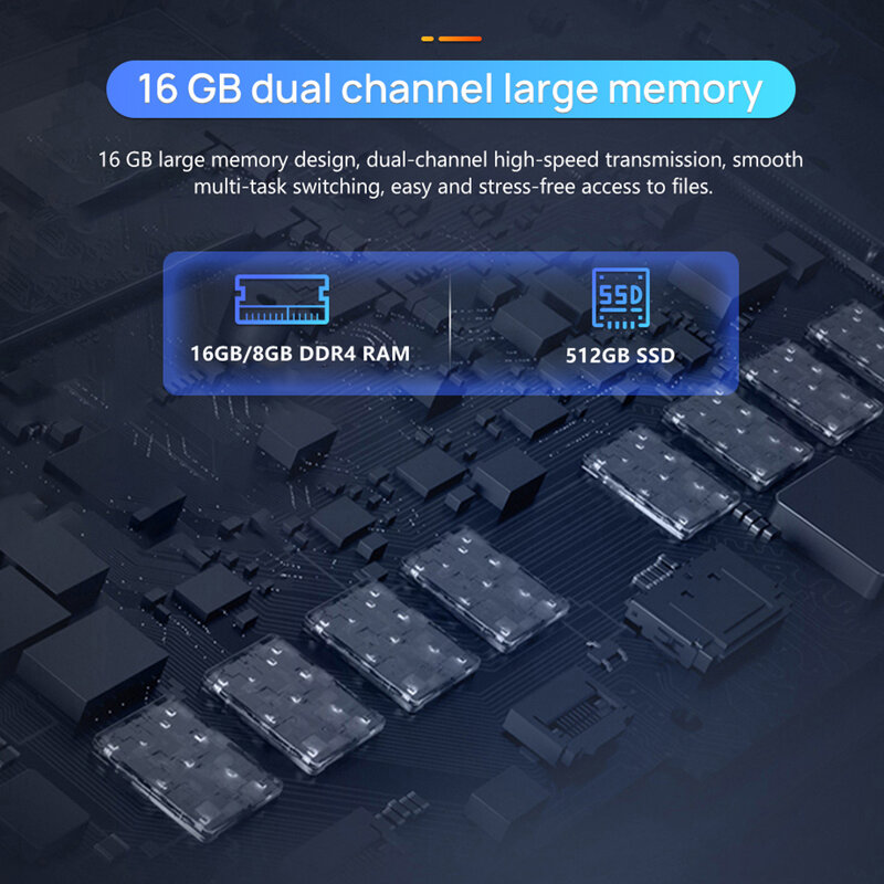 KUU G3 Laptop AMD R7 4800H 8 Cores 16 Threads16GB DDR4 RAM 512GB M.2 SSD R5 4600H Optional Additional PCIE M.2 2242 interface