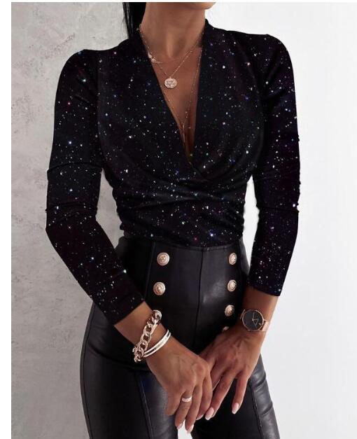 Frauen Elegante Leopard Print bluse shirt 2020 Herbst Casual Langarm Pullover Tops Büro Dame 2XL Mode Sexy V-ausschnitt Blusa