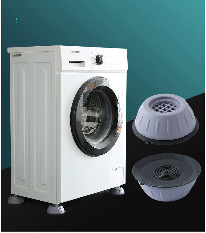 Universal Anti-Vibration ฟุตแผ่นเครื่องซักผ้ายาง Anti-การสั่นสะเทือน Pad เครื่องเป่าตู้เย็นฐาน Non-slip Pad