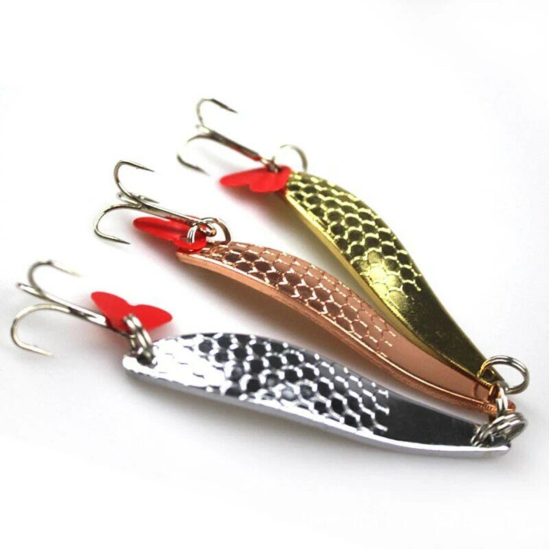1 Uds 10cm 17g cuchara de señuelo de pesca señuelo de Metal para pesca vertical cebos aparejos de pesca duros colores opcionales
