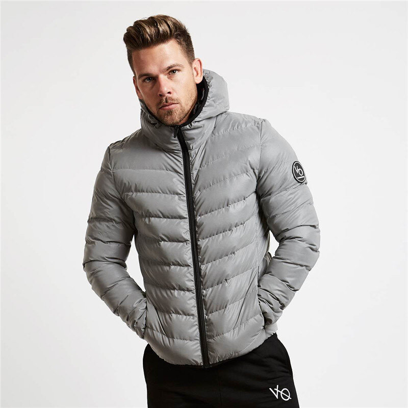 Winter fashion streetwear men's cotton clothes windproof and warm casual outdoor men's zipper men's jacket
