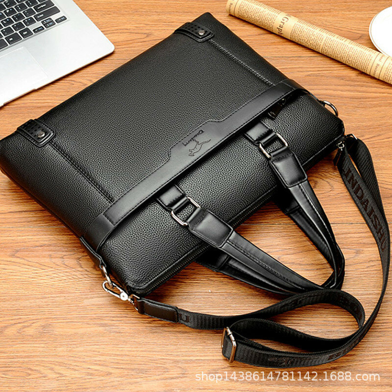 2020 брендовый деловой мужской портфель, высококачественные кожаные мужские сумки-тоуты для ноутбука, мужские сумки-мессенджеры