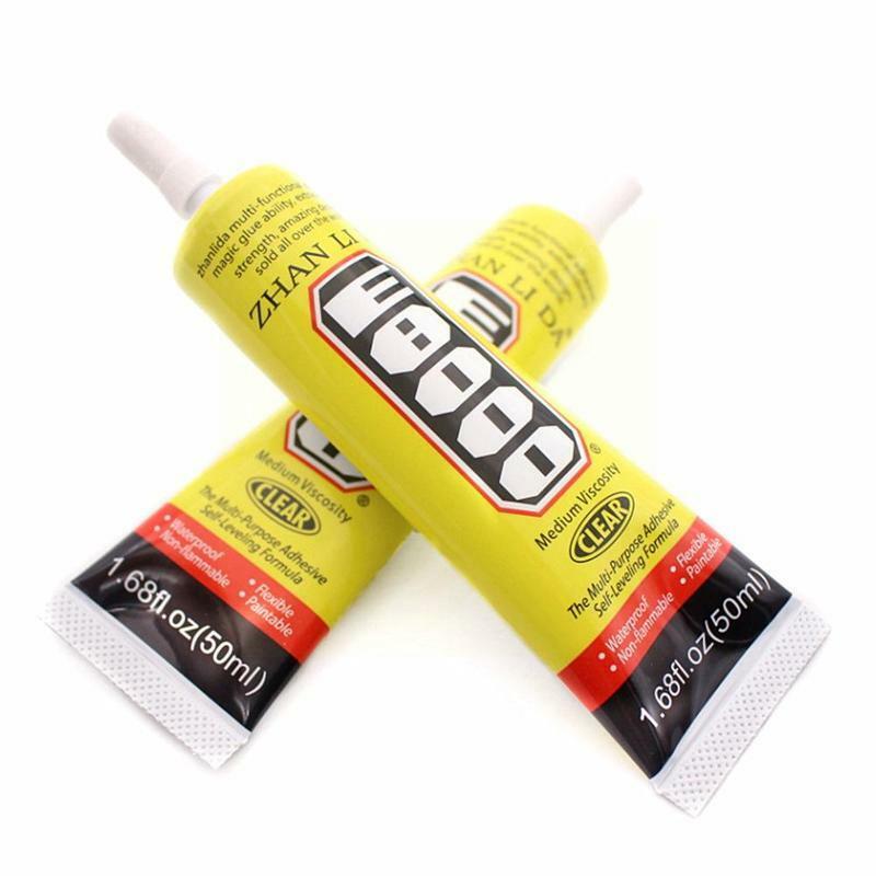 50ml E8000 Strong Liquid Glue Clothes Fabric Clear Stationery Screen Leather Jewelry Adhesive Supplies Phone Office M0j0