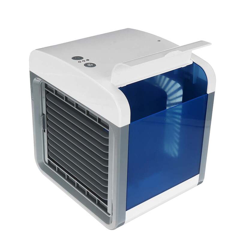 Portable USB Air Cooler Fan Mini Mobile Air Conditioner For Office Bedroom Cooling Fan LED Air Conditioning Personal Desk Fans