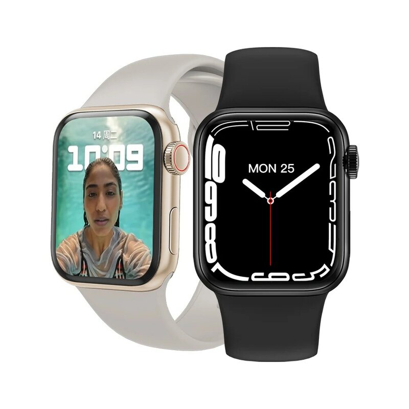 Iwo n78 relógio inteligente para homem 1.75 watch assistir série 7 smartwatch gps siri monitor de freqüência cardíaca pulseira de fitness para mulher pk w37 pro