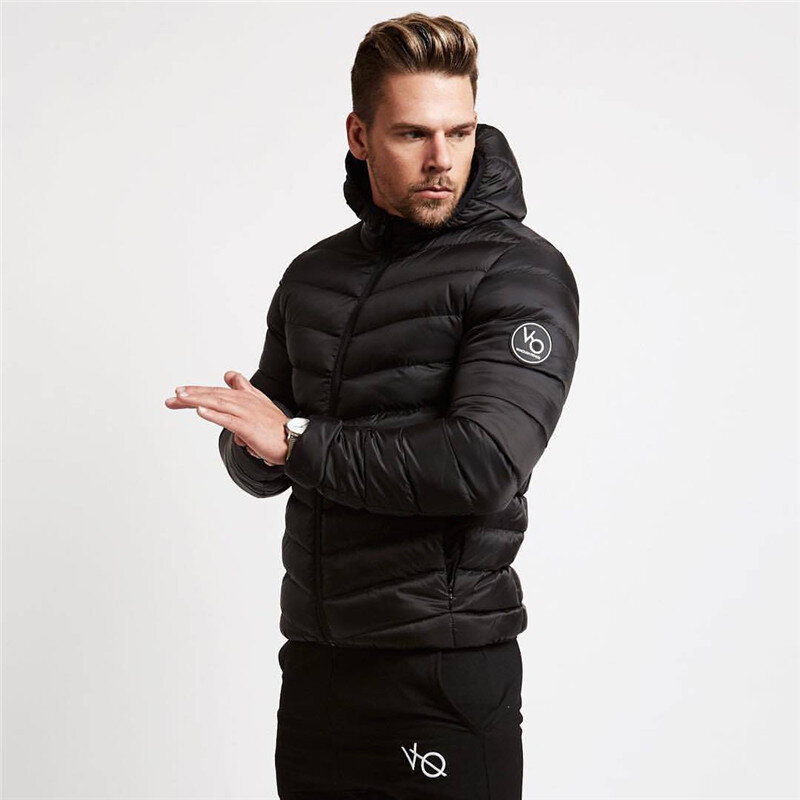 Winter fashion streetwear men's cotton clothes windproof and warm casual outdoor men's zipper men's jacket
