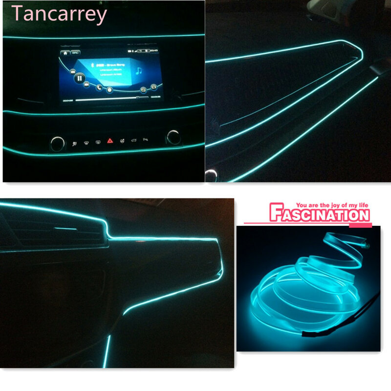 Lampada decorativa per atmosfera automatica luce al Neon flessibile per Chery Tiggo Peugeot 307 206 308 407 207 3008 2008 508 406 Alfa Romeo