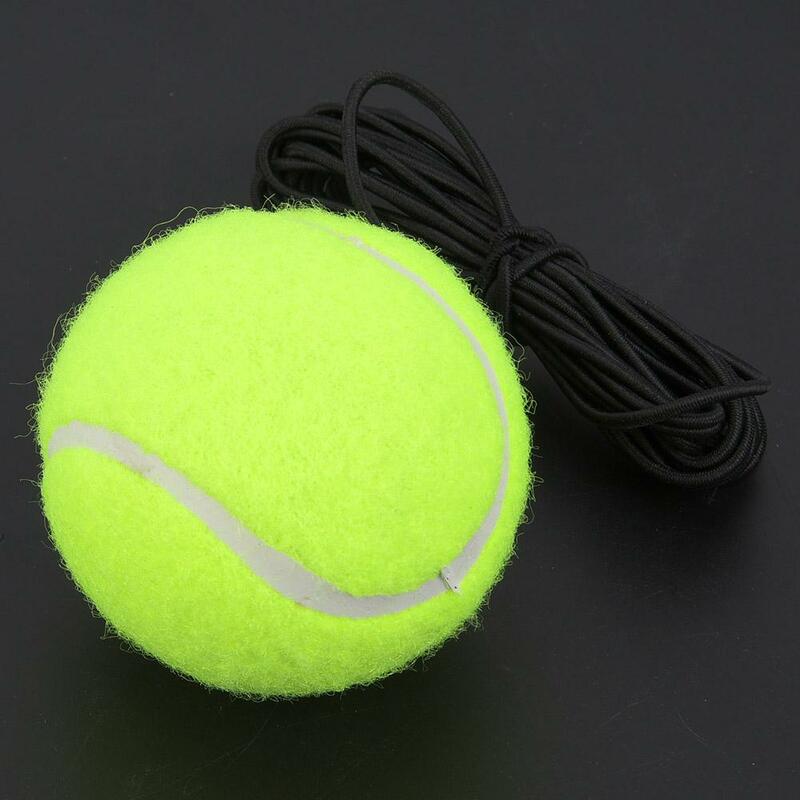 Cinturón de pelota de entrenamiento para principiantes de tenis, cuerda de goma elástica de 4M, pelota de entrenamiento de tenis multiusos