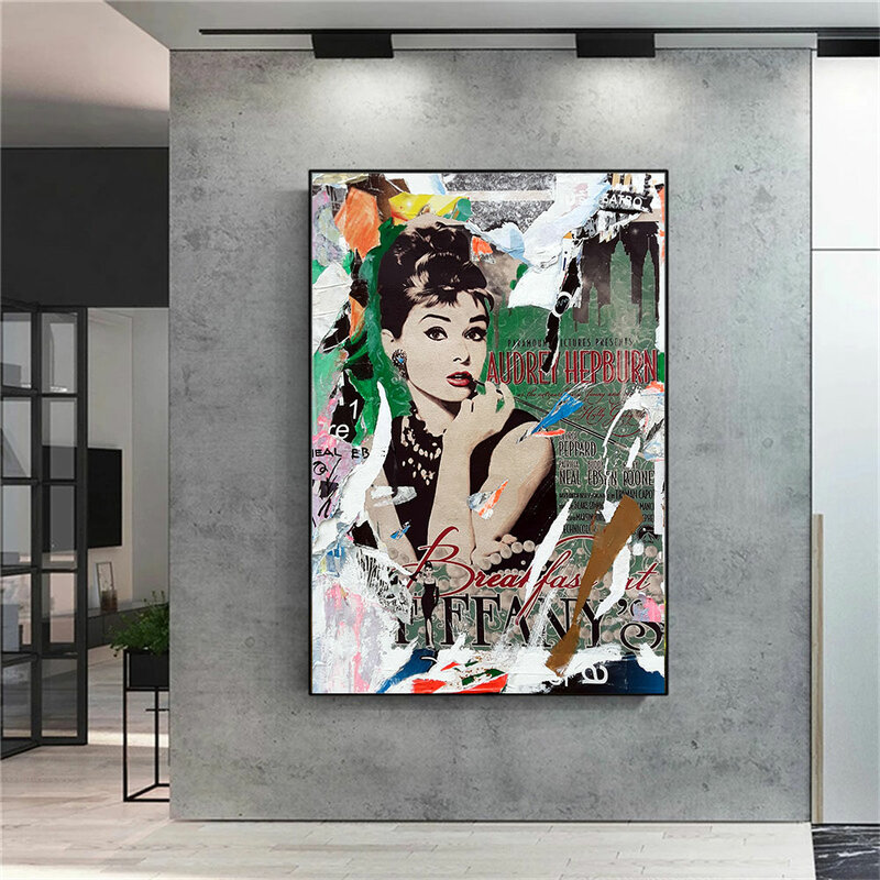 Ретро-постер на стену известной женщины, красивые принты на холсте, Современная винтажная картина для гостиной, украшение для дома и отеля