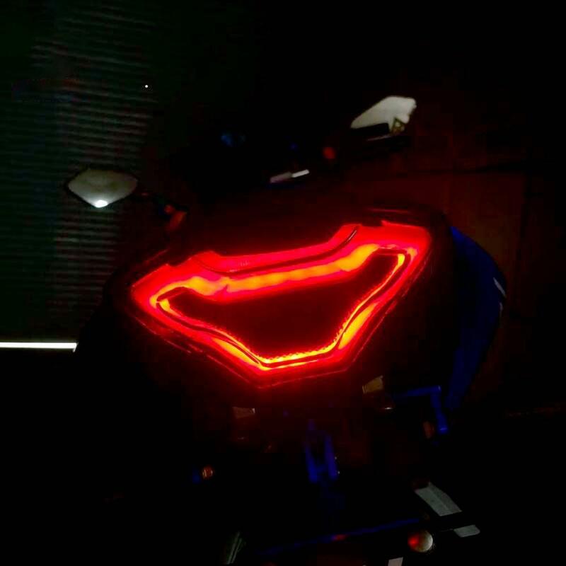 Luz Led de intermitente para motocicleta, luz trasera de freno modificada, accesorios para moto, Cafe Racer, YAMAHA R3/R25/MT 03 07/25