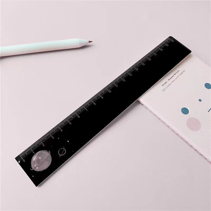 Planet Ruler Plastic 20cm Simplicity Creativity Painting Rulers Student Stationery Ruler Cute Scale Universal Drawing Rulers