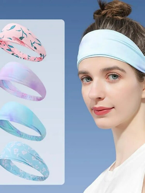 Diadema de Yoga para mujer, diadema colorida deportiva absorbente del sudor, banda antitranspirante para correr al aire libre, gran oferta