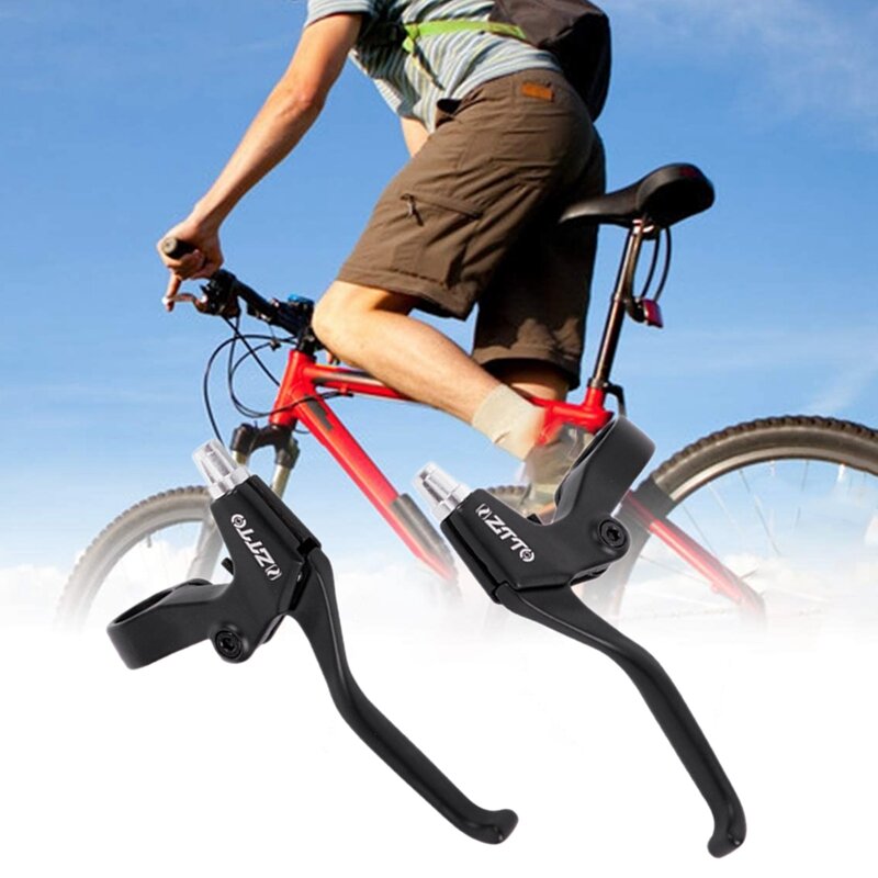 ZTTO Full Finger Bike Brake Levers Aluminum Alloy Bicycle Brake Handles Compatible with for Most Bike 2.2cm Diameter Handlebar