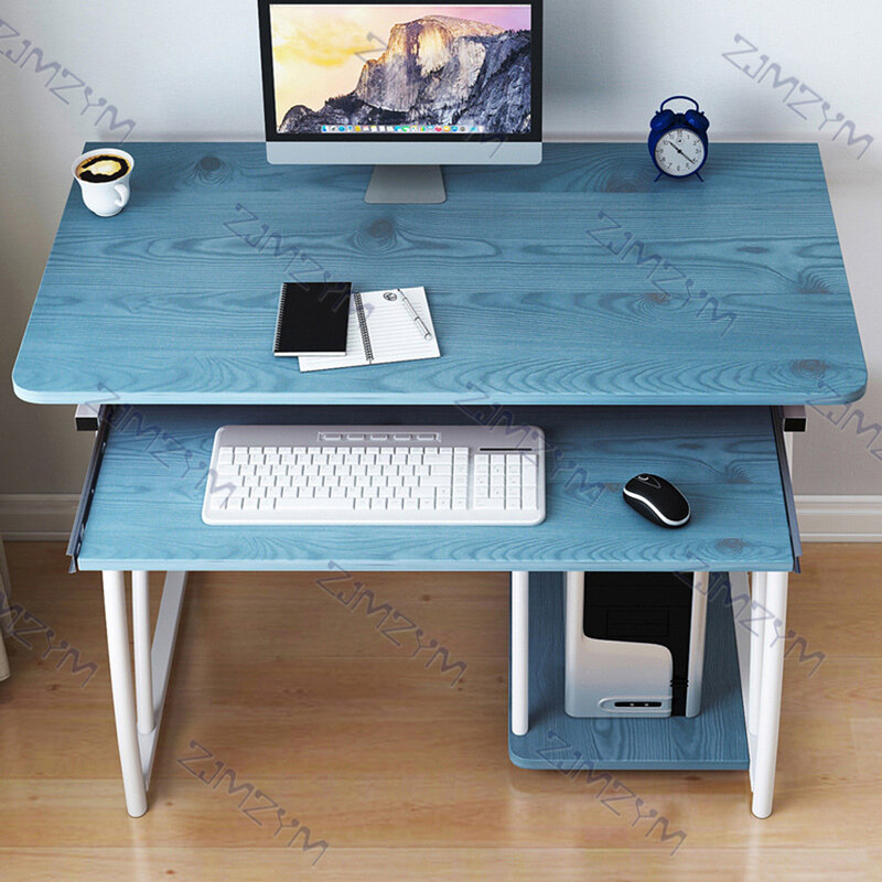 70cm Desktop Computer Desk With Keyboard Bracket Modern Study Writing Desk Laptop Notebook Table Home Office Work Furniture