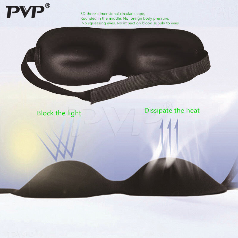 Máscara 3d unissex para dormir, máscara de proteção portátil com brilho ajustável para sono e relaxamento