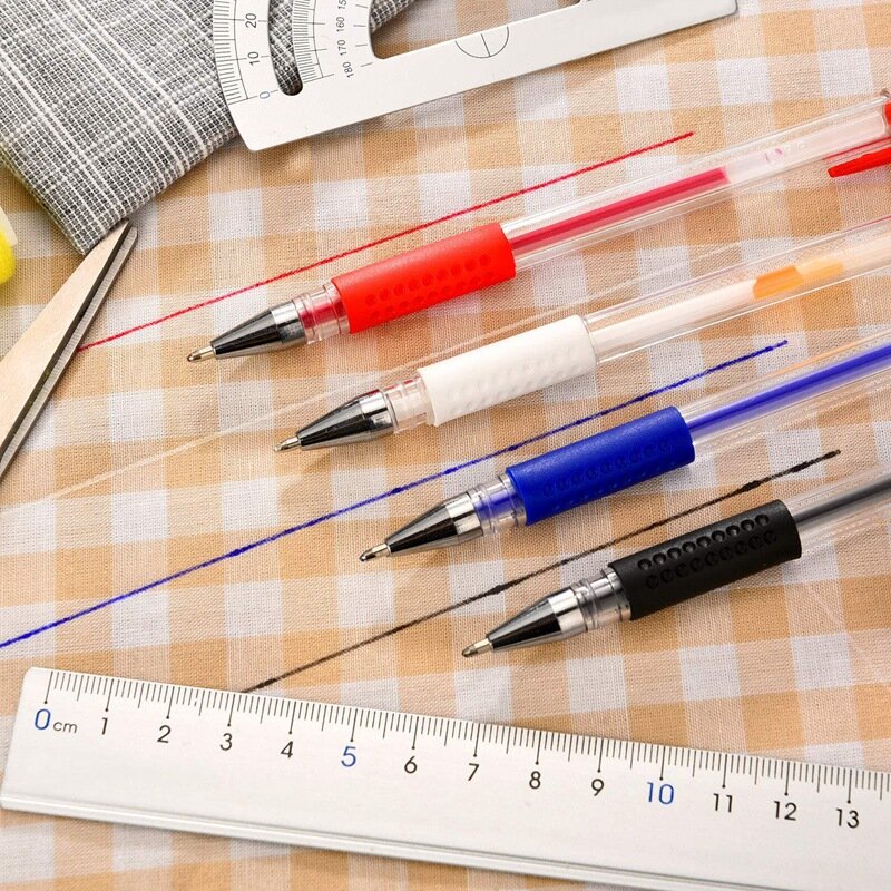 4 Thermische Wissen Pen Stof Marker Pennen Met 16 Vullingen Voor Diverse Kleuren Leer pelleen, verkrijgbaar In 4 Kleuren