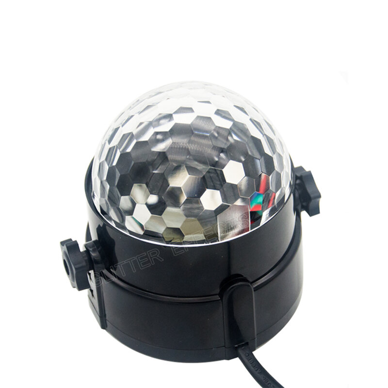 Minibola mágica de cristal LED RGB, lámpara de efecto de iluminación para escenario, fiesta, discoteca, Club, DJ, rayo de luz láser