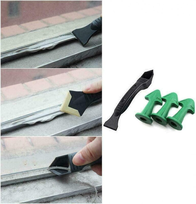 Binoax caulk bico raspador conjunto reutilizável selante ângulo raspador de silicone grout calafetagem ferramentas