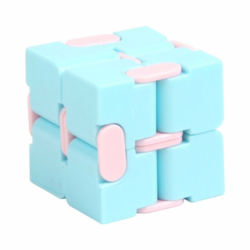 Infinity Cube-juguetes mágicos antiestrés, cubo infinito, mano abatible, antiestrés, dedo Antism, con bolsillos, juguete para regalo