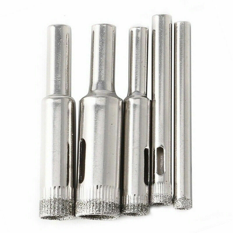 5PCS Diamond Hole Saw Set Drill Bit Tool For Tiles Marble Glass Ceramic Hole Opener Power Tools Accessories Saw Cutting 5/6/12mm