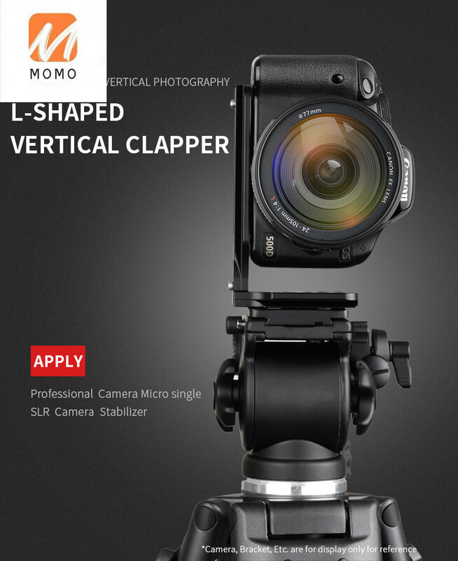 Camera Bracket L-Shaped Quick-Mount Board Quick-Release Tripod Clapper Gimbal Base Accessories