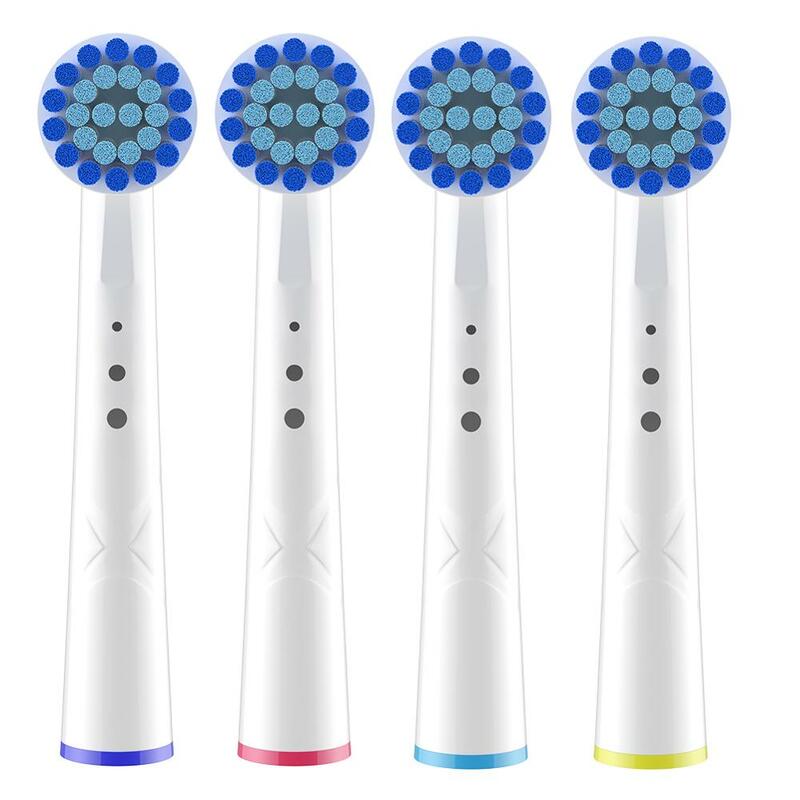 4pcs Toothbrushes Head For Braun Oral-B D4510,D12013,D12013W,D12523,D17525,D18,D19523,D19545,D20523,D20545 Electric Toothbrush