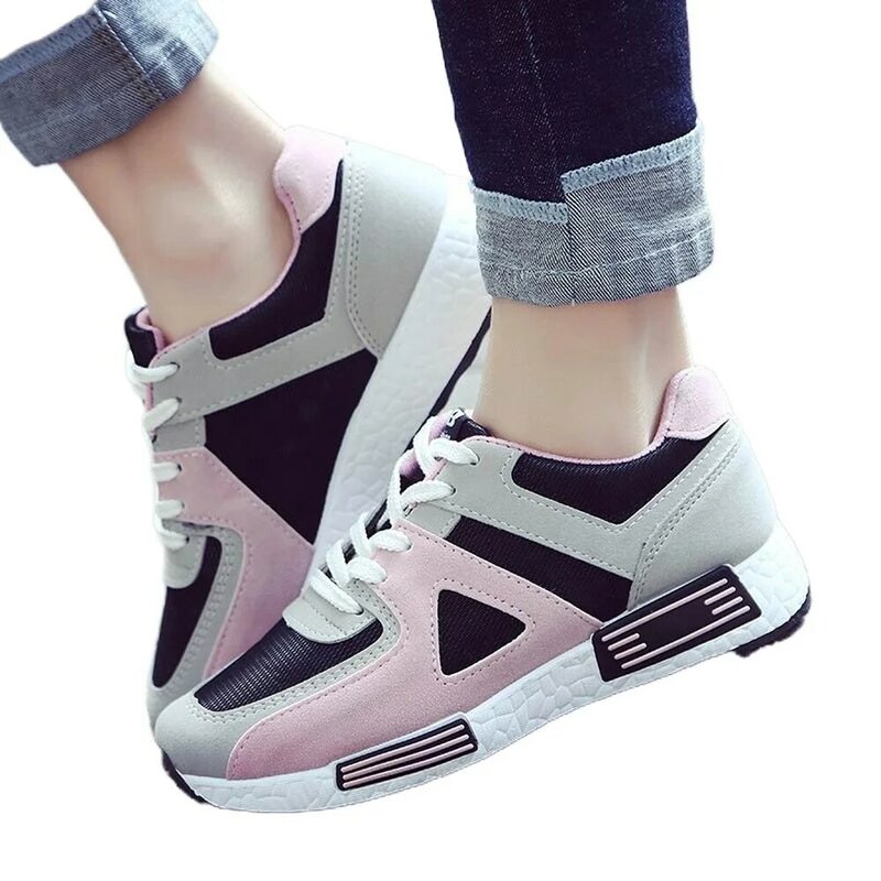 Racing shoes for women in shoes 2021 fashion lace-up casual sports shoes woman breathable female Zapatillas mujer