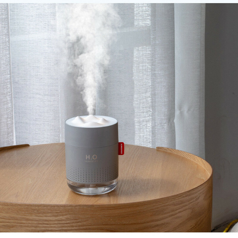 Umidificador e difusor de ar ultrassônico, 500ml, usb, com luz relaxante, aromaterapia, difusor de ar para casa, purificação de ar