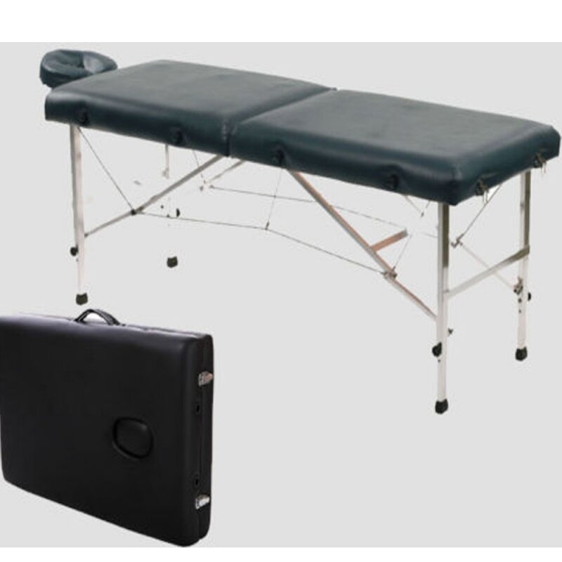 Mesa de masaje plegable portátil de aluminio, 84 ", con estuche de transporte, para terapia de salón de belleza, mesa de tratamiento, disponible en EE. UU.