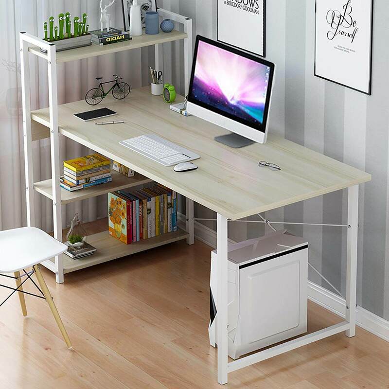 Деревянный компьютерный стол, современный письменный стол, универсальная подставка для ноутбука, домашняя офисная мебель, рабочая станция,...