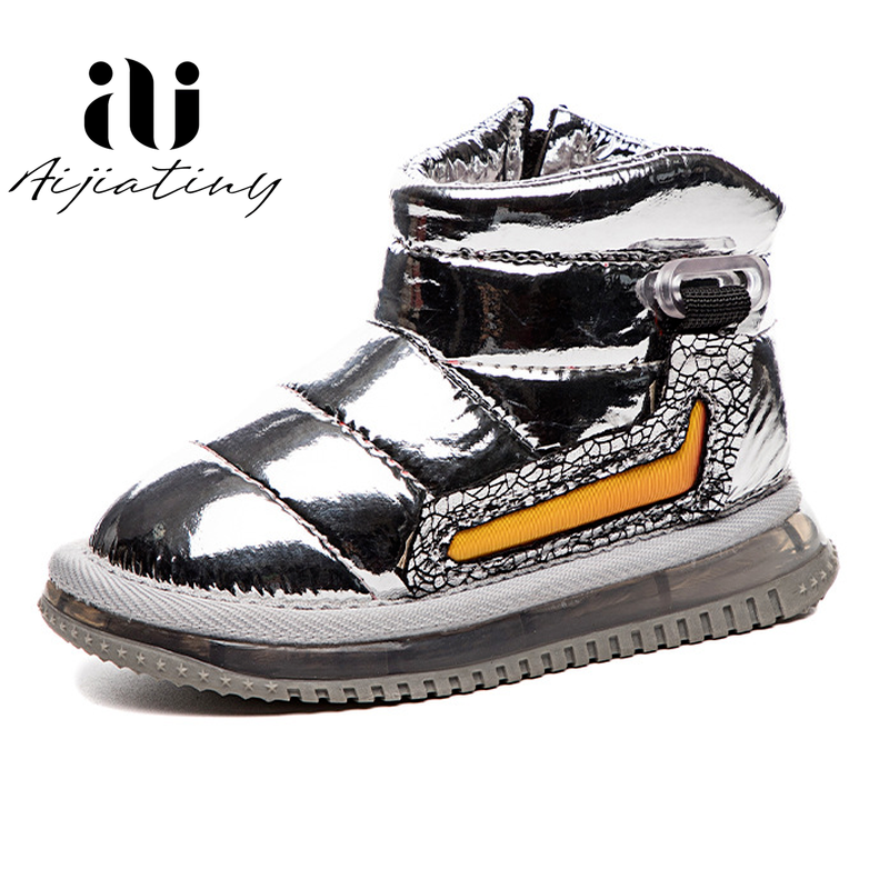 موضة حذاء للأطفال أحذية الثلوج الاطفال أحذية برقبة طويلة مقاومة للماء للجنسين الشتاء أحذية للبنين أفخم الأحذية الصلبة الفتيات أحذية دافئة