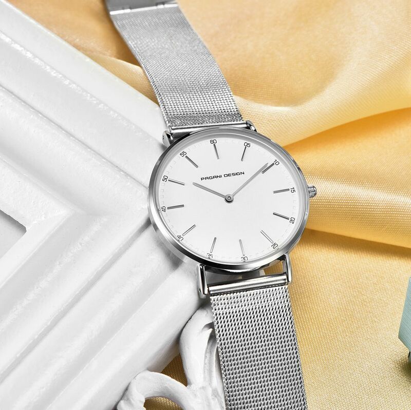 PAGANI DESIGN-reloj de cuarzo ultradelgado para mujer, cronógrafo informal de moda simple, resistente al agua, 2020