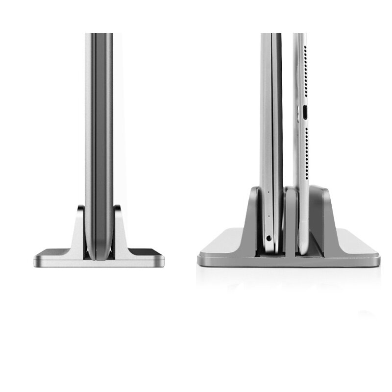 Soporte ajustable Vertical de doble ranura para ordenador portátil, soporte de refrigeración para tabletas, oficina y casa