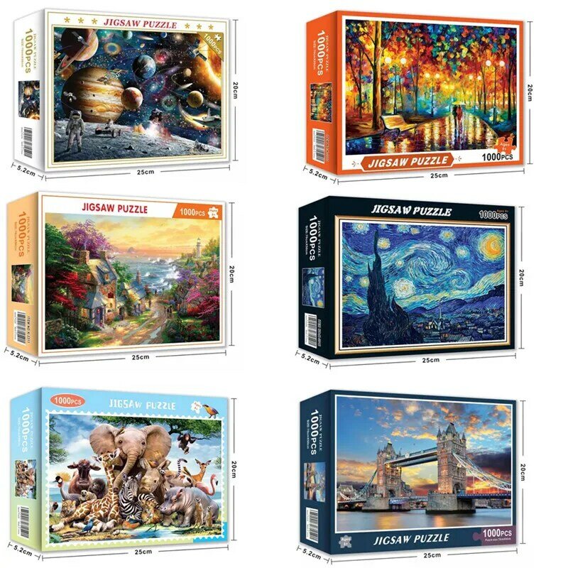 Hot Sale jigsaw puzzles 1000 pieces Assembling picture space travel Landscape puzzles toys for adults children kids home games