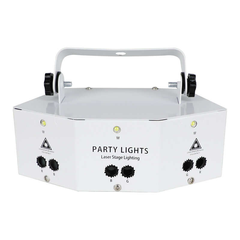 YSH 9 Mata Lampu Panggung Laser DMX512 Proyektor Efek RGB Proyektor LED Strobo Bar Berkedip Dekorasi Panggung Pertunjukan Besar
