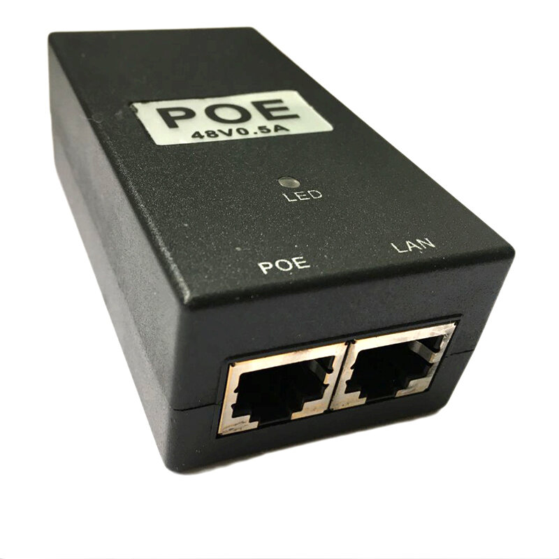 ESCAM CCTV Keamanan 48V0.5A 15.4W POE Adaptor POE Injector Ethernet Power untuk POE IP Kamera Ponsel PoE Power Supply