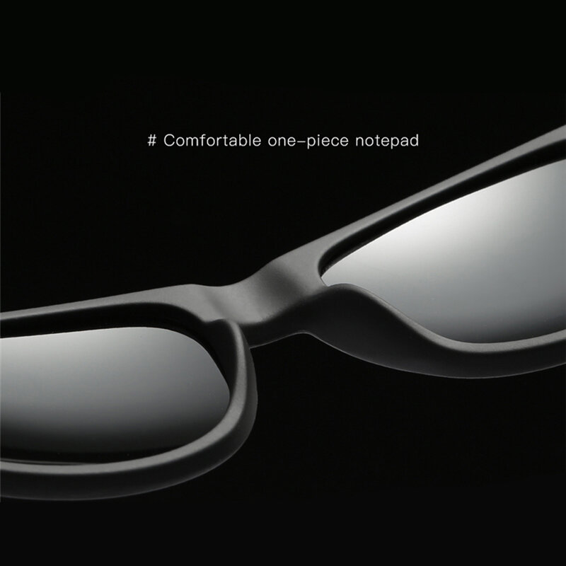 Jifanpaul Berjemur Kacamata Memancing Mengemudi Kacamata Hitam Merek Baru Fashion Kaca Mata Pria UV400 Terpolarisasi Square Bingkai Logam Pria