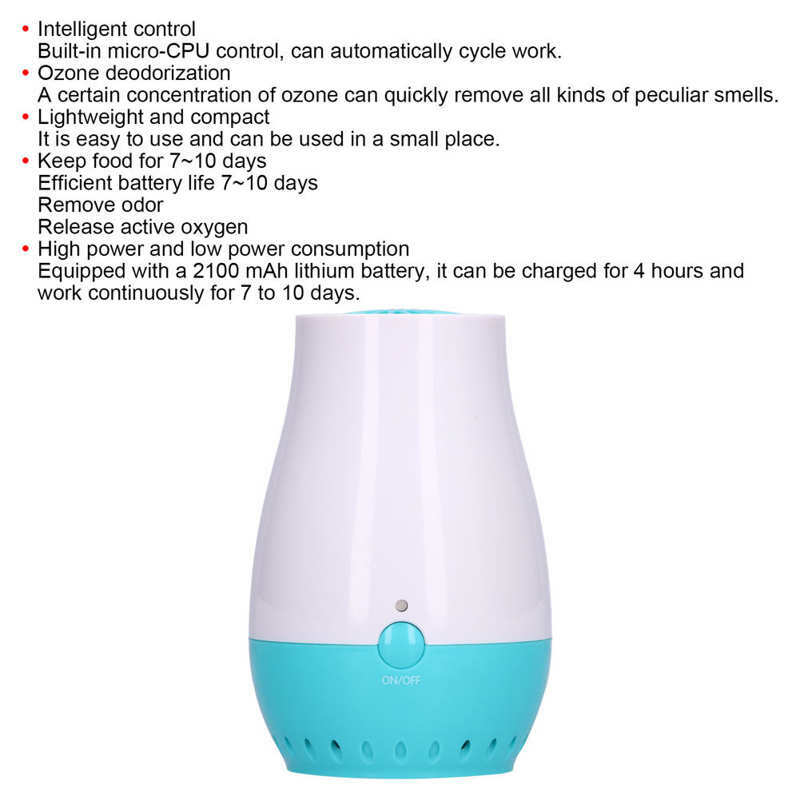 Kast Kledingkast Deodorizer Usb Opladen Elektrische Duurzaam Smart Koelkast Deodorizer Lichtgewicht Voor Toiletten Voor