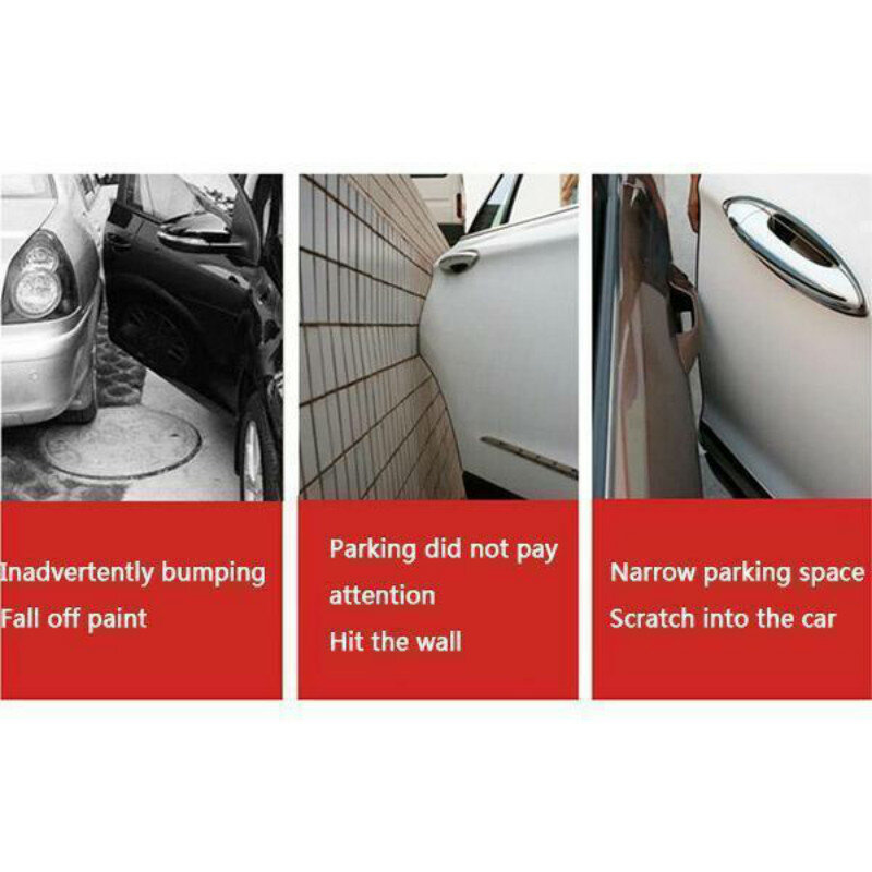 4 pçs etiqueta do carro porta borda guardas guarnição moldagem proteção tira protetor de riscos barreiras acidente de carro porta guarda colisão