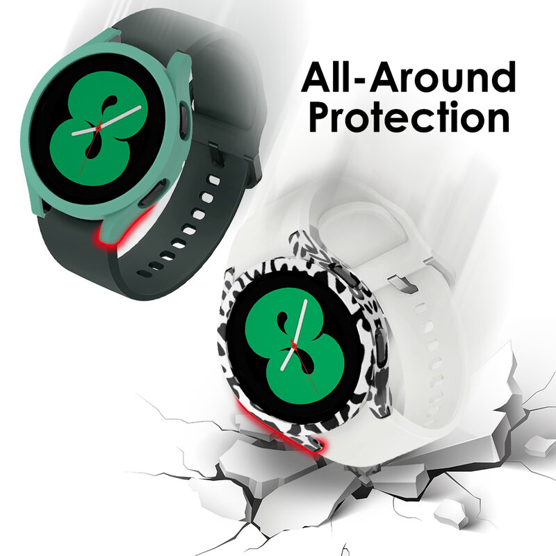 Watch Cover for Samsung Galaxy Watch 4 40mm 44mm 42mm 46mm 45mm,PC Matte Case All-Around Protective Bumper Shell for Watch5/5Pro