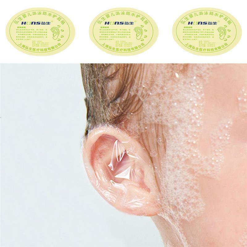 100 PCS Waterproof Ear Cover Swimming Bathing Ear Protector for Baby Infant