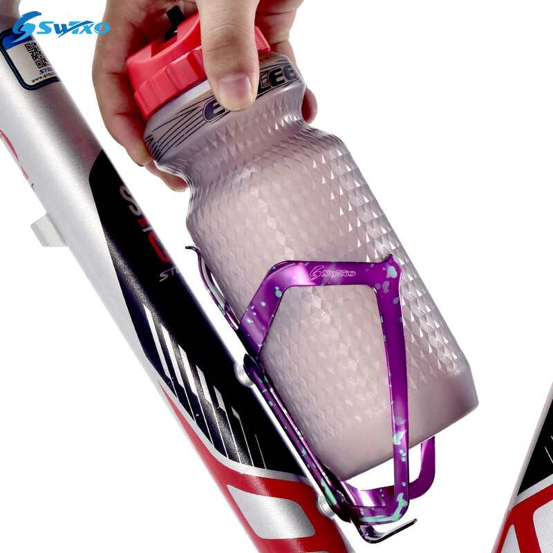 SWTXO-soporte de botella de agua para bicicleta, portabotellas ligero de aleación de aluminio para bicicleta de montaña y carretera, nuevo