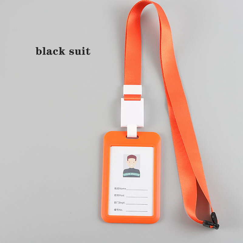 Titolari di identificazione diaframma trasparente a doppia faccia piastra di lavoro fissa porta carte di conferenza certificato di mostra