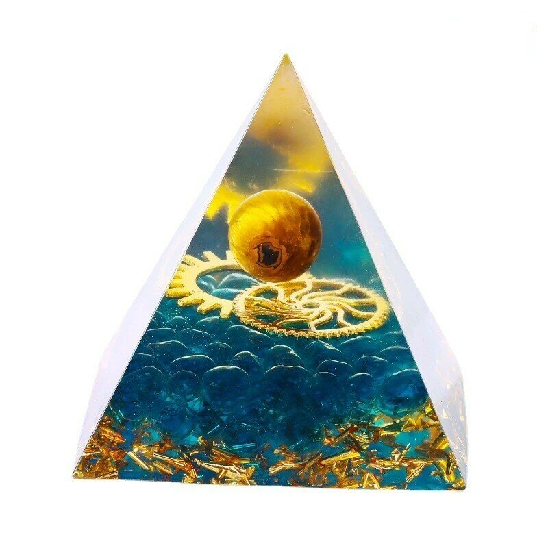 Cristales curativos de cuarzo, piedras de Chakra, protección Emf, bola de energía, árbol, pirámide de orgonita, Reiki, energía, meditación, pirámide, envío directo