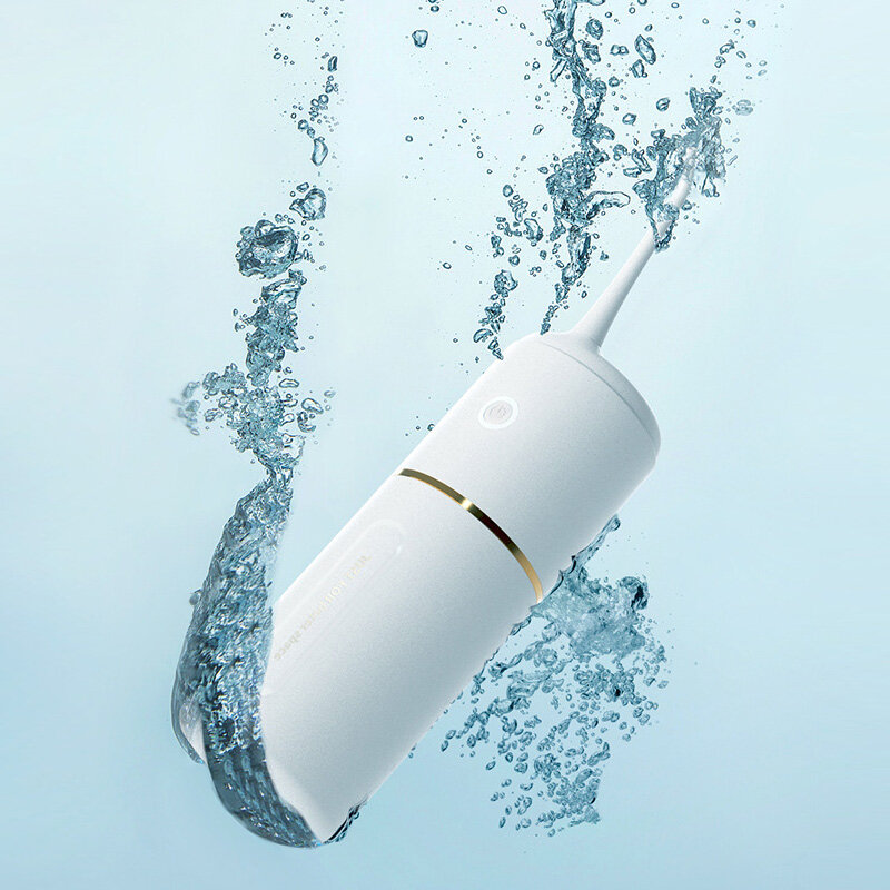 Dispositivo limpador de dentes portátil, irrigador oral elétrico recarregável, limpeza interdental, clareamento dental, remoção de tártaro, dentes