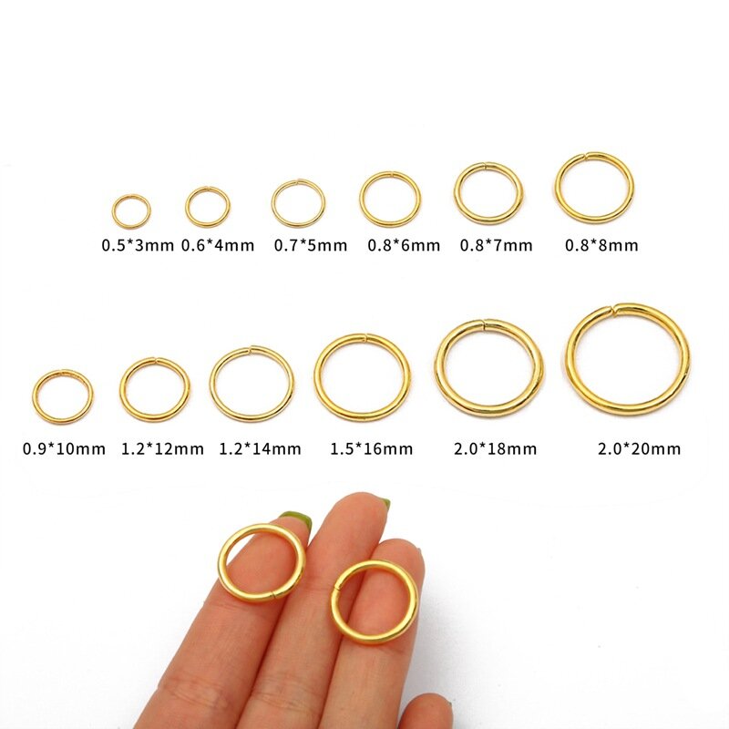Соединительные кольца 500 шт./лот 4 -20 мм, разъемные кольца для изготовления ювелирных изделий своими руками, фурнитура, аксессуары