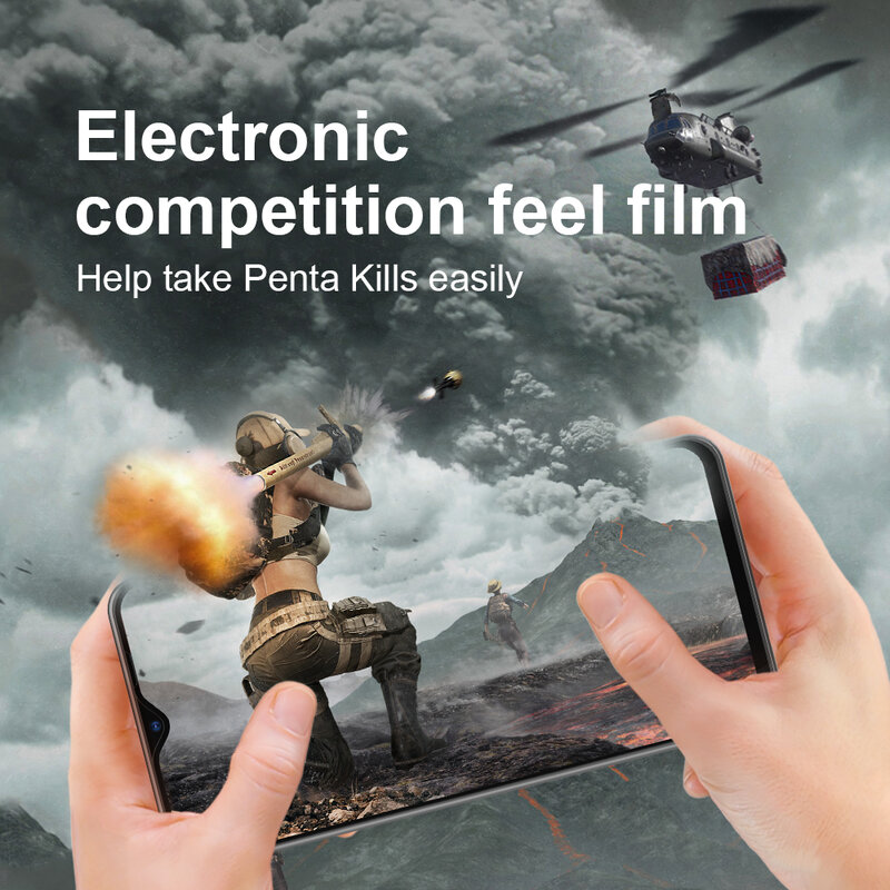 Ellie – film de protection pour Xiaomi Redmi Note 8, 0.3mm, mat, Anti-espion, anti-empreintes digitales