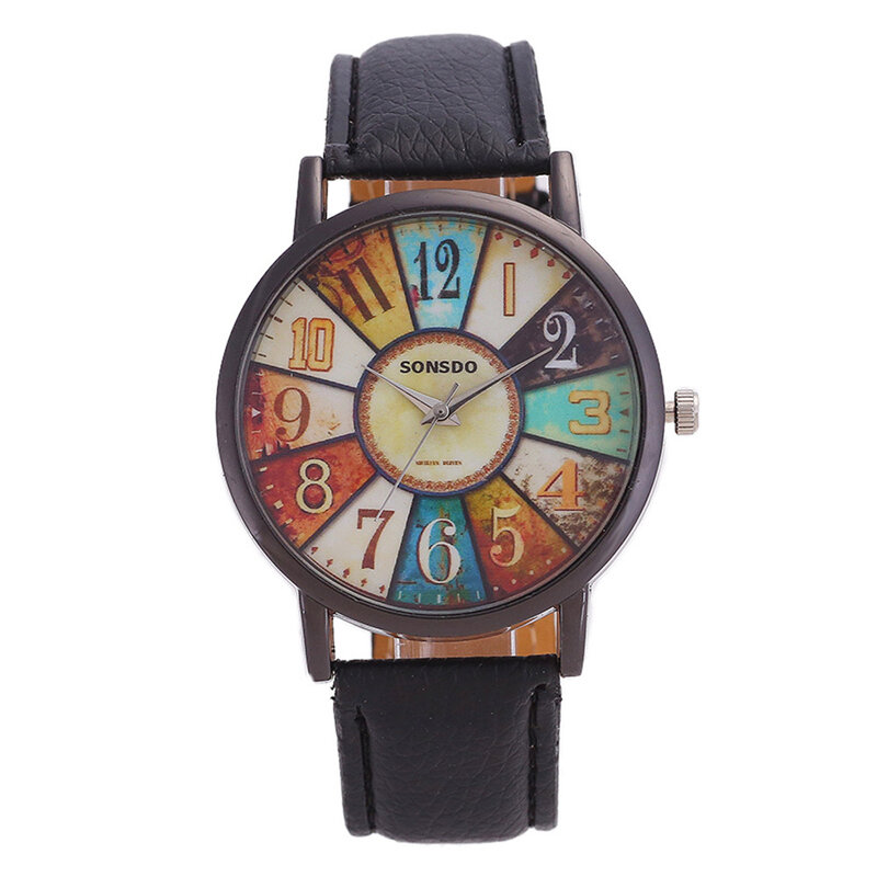 Relógio de pulso feminino 2020 das mulheres unisex marca de luxo retro casual falso couro analógico relógio de quartzo relógios pulso reloj mujer