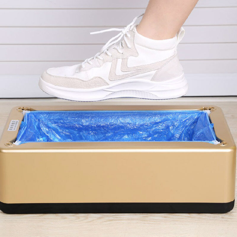 自動靴カバー機ディスペンサー家庭用使い捨て防水アンチダスト靴カバー機homeのオフィス